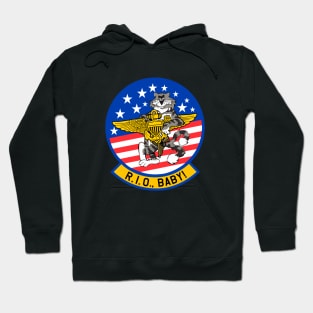 F-14 Tomcat - R.I.O (Radar Intercept Officer) Baby! Clean Style Hoodie